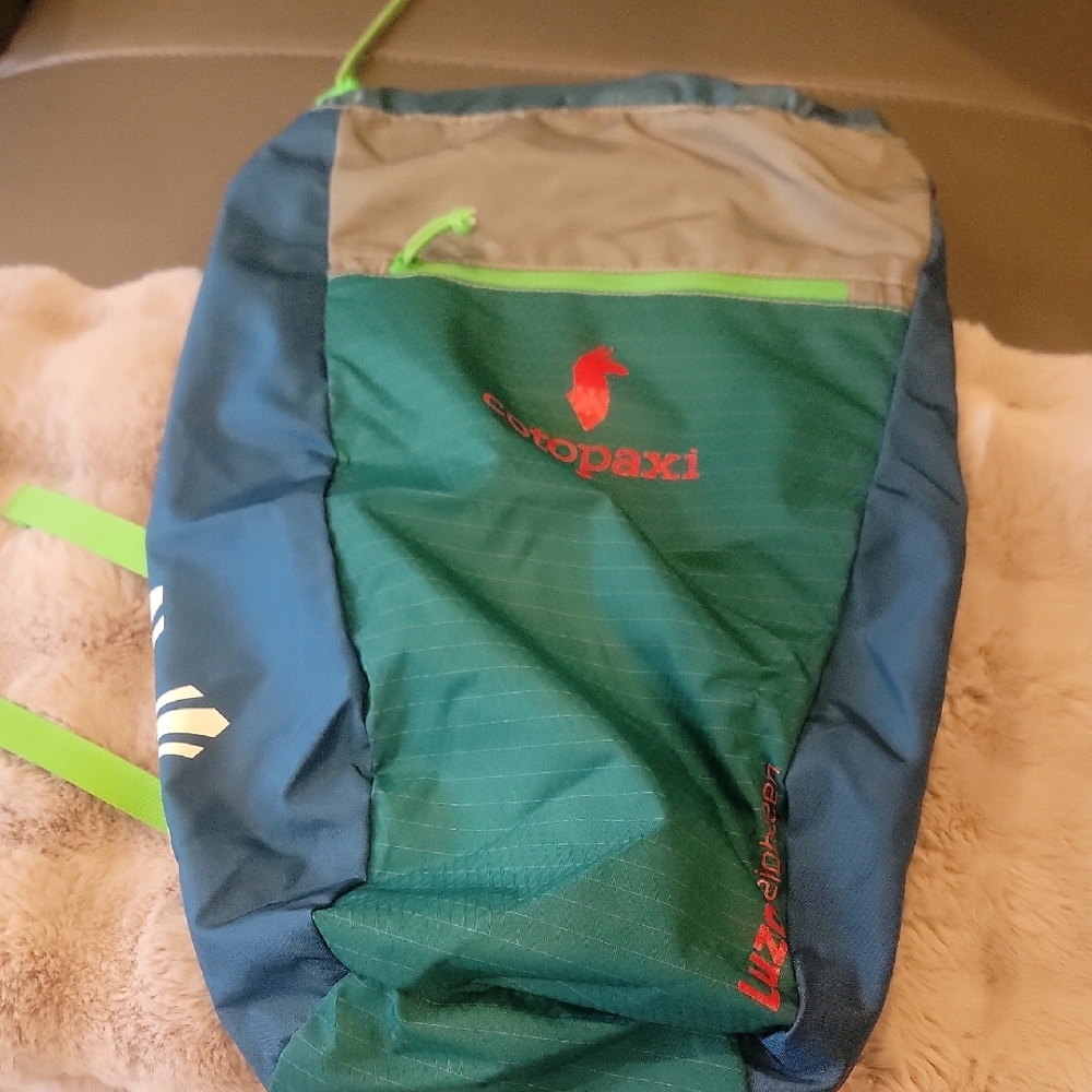 Cotopaxi Multicolor Backpack with Red Logo